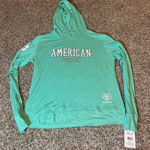 American‎ Fighter Hoodie Long Sleeve Premium Athleisure Top Small